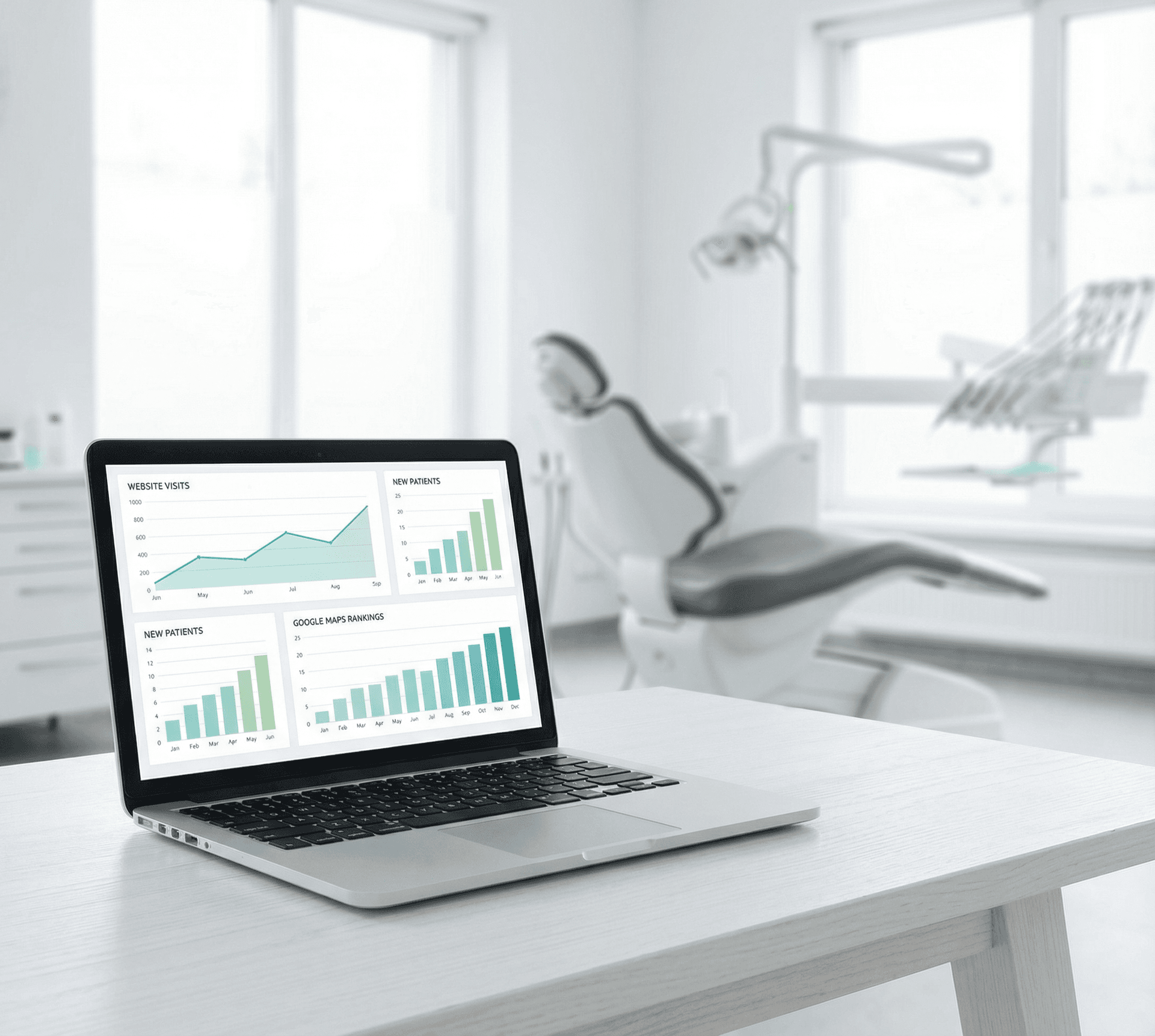 Reportes y métricas para clínicas dentales